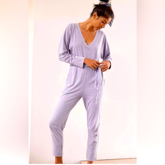 Anthropologie Pants - NWT！Anthropologie Comfy Knit One Piece Jumpsuit Size：M